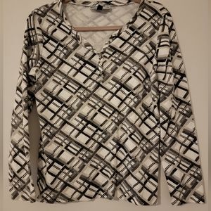 Karen Scott patterned henley